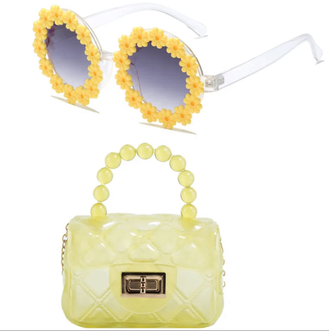 Mini Jelly Purse with matching sunglasses