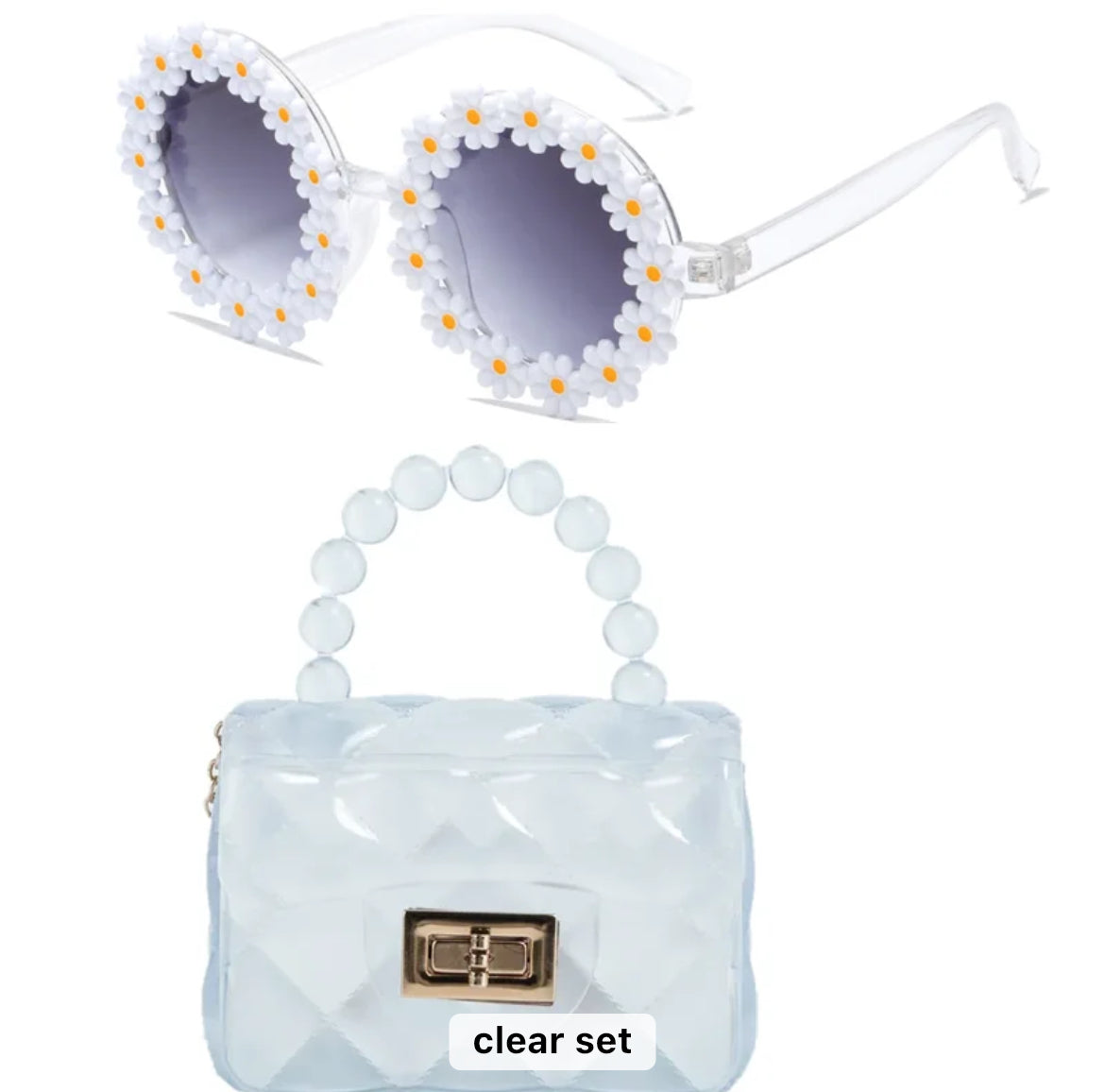 Mini Jelly Purse with matching sunglasses