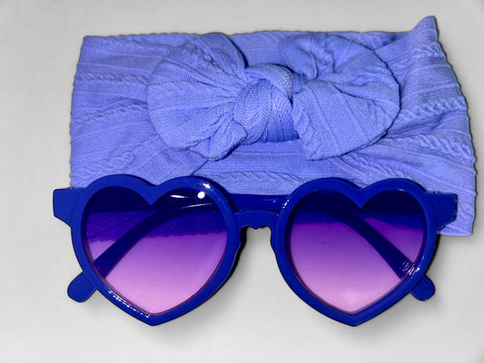 Heart Sunglasses and headband set